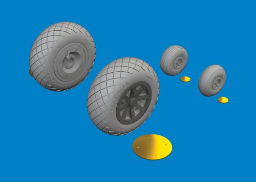 Go to product Eduard 6481134 - 1:48 P-40N wheels diamond tread