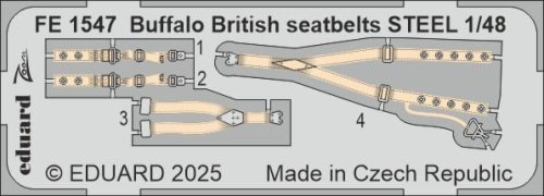 Go to product Eduard FE1547 - 1:48 Buffalo British seatbelts - Steel