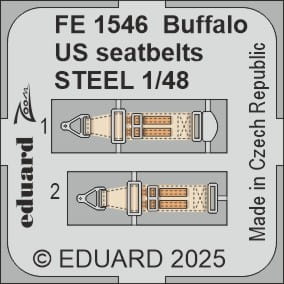 Go to product Eduard FE1546 - 1:48 Buffalo US seatbelts - Steel