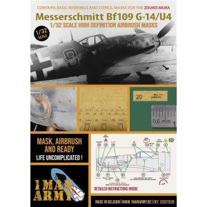 1 Man Army 32DET029 - 1:32 Messerschmitt Bf109 G-14/U4 - Zoukei Mura