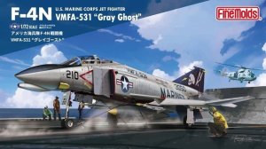 Fine Molds FX04 - 1:72 F-4N US Marine Corps Jet Fighter VMFA-531 Gray Ghost