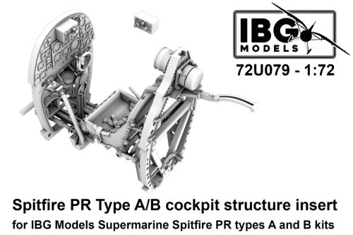 Go to product IBG 72U079 - 1:72 Spitfire PR Type A/B Cockpit structure insert 3D Printed Set