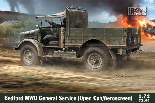 Go to product IBG 72160 - 1:72 Bedford MWD General Service Open Cab / Aeroscreen