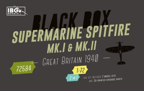 Go to product IBG 72584 - 1:72 Supermarine Spitfire Mk.I & Mk.II - Great Britain 1940 - Black Box Limited Edition