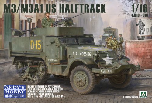 Go to product Andy's Hobby Headquarters AHHQ-010 - 1:16 M3/M3A1 US Halftrack