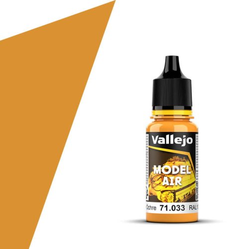 Go to product VALLEJO Model Air 71033 - Acrylic paint  Yellow Ochre 17 ml (RAL1006)