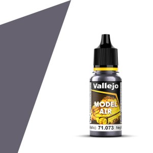 VALLEJO Model Air 71073 - Acrylic paint  Black (Metallic) 17 ml