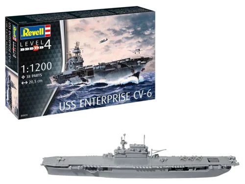 Go to product Revell 75824 - 1:1200 USS Enterprise CV-6 model z farbami