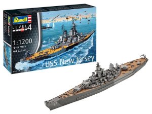 Revell 75183 - 1:1200 Battleship USS New Jersey model z farbami