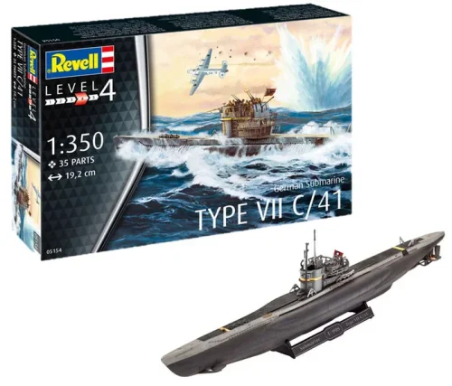 Go to product Revell 75154 - 1:350 German Submarine Type VII C/41 model z farbami