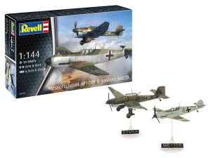 Revell 73770 - 1:144 Messerschmitt Bf109E & Ju87B Stuka modele z farbami