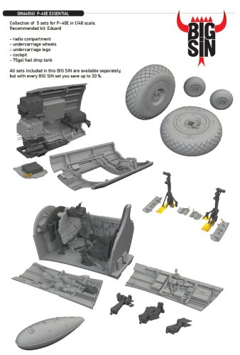 Go to product Eduard SIN648141 - 1:48 P-40E Essential