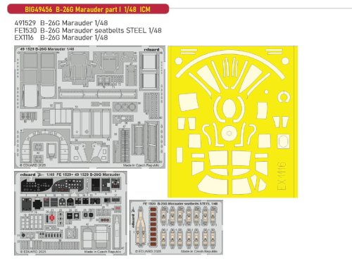 Go to product Eduard BIG49456 - 1:48 B-26G Marauder part I