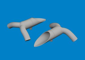 Eduard 6481129 - 1:48 DB-7B Boston III exhausts Print 3D