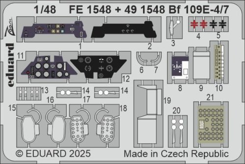 Go to product Eduard FE1548 - 1:48 Bf 109E-4/7