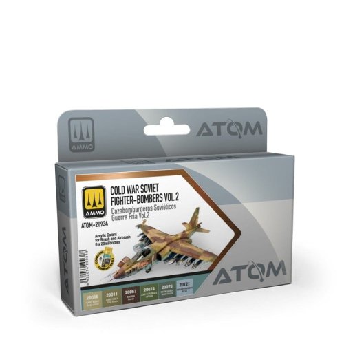 Go to product Ammo Mig 20934 - Atom Cold War Soviet Fighter-Bombers Vol 2 Colors Set