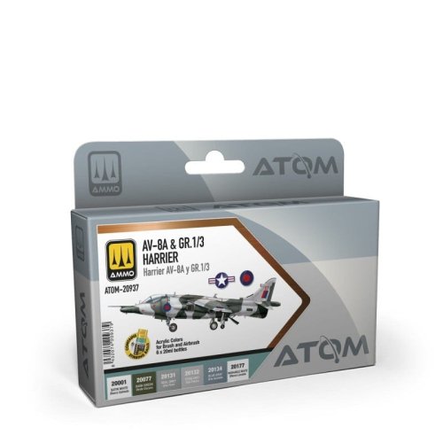 Go to product Ammo Mig 20937 - Atom AV-8A & Gr.1/3 Harrier Colors Set