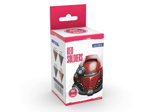 Go to product AK Interactive 17518 - Quick Gen paint set Red Soldiers