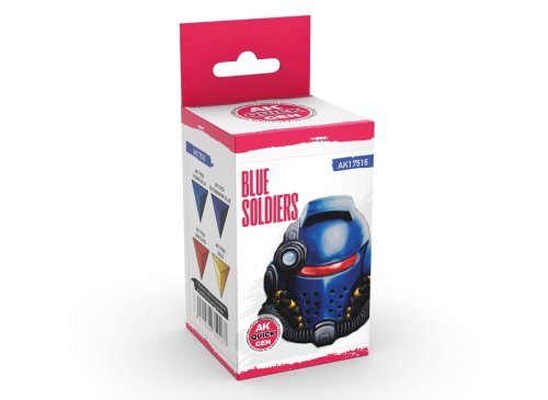 Go to product AK Interactive 17516 - Quick Gen paint set Blue Soldiers