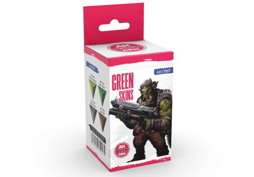 Go to product AK Interactive 17507 - Quick Gen paint set Green Skins