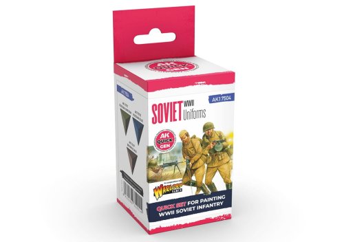 Go to product AK Interactive 17504 - Quick Gen paint set Soviet Uniforms