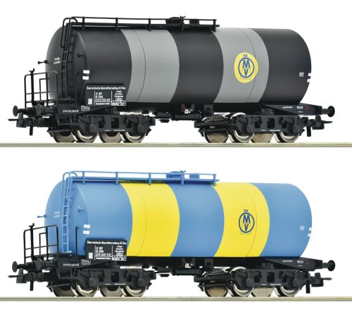 Go to product Roco 6600163 H0 - Set of 2 ÖMV / ÖBB tank wagons , ep.IV