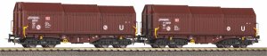 PIKO 58293 H0 - Set of 2 telescopic freight wagons  DB Cargo, ep.VI