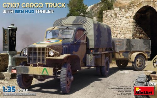 Go to product Miniart 35372 - 1:35 G7107 Cargo Truck w/ Ben Hur Trailer