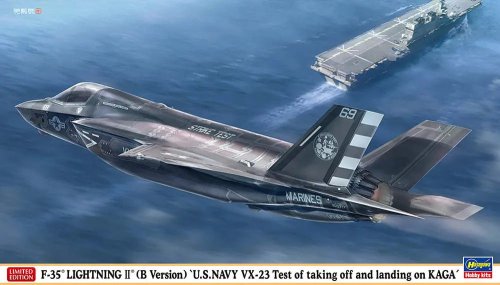 Go to product Hasegawa 02488 - 1:72 F-35 Lightning II B Version U.S. Navy VX-23 Test of Taking Off and Landing on Kaga