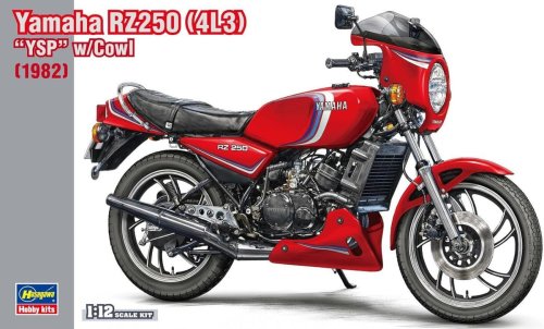 Go to product Hasegawa 21770 - 1:12 Yamaha RZ250 4L3 YSP w/Cowl 1982