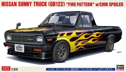 Go to product Hasegawa 20751 - 1:24 Nissan Sunny Truck GB122 Fire Pattern w/Chin Spoiler