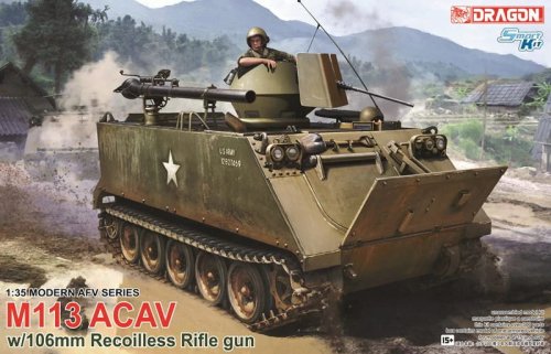 Go to product Dragon 3575 - 1:35 M113 ACAV w/ 106 mm Recoilless Rifle