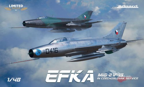 Go to product Eduard 11190 - 1:48 Efka / MiG-21F-13 in Czechoslovak service - Limited Edition