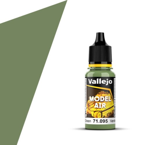 Go to product VALLEJO Model Air 71095 - Acrylic paint  Pale Green 17 ml (RAL6011)