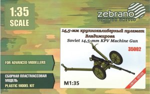Zebrano 35002 - 1:35 Soviet 14,5 mm KPV Machine Gun