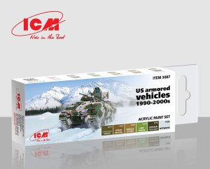 ICM 3087 - US Armored Vehicles 1990-2000s paint set