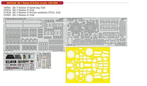 Go to product Eduard BIG49460 - 1:48 DB-7 Boston III British version