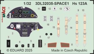 Eduard 3DL32035 - 1:32 Hs 123A Space 3D Decals