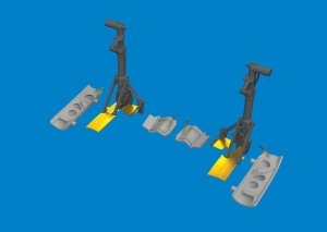 Eduard 6481142 - 1:48 P-40N undercarriage legs Print 3D