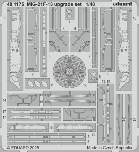 Go to product Eduard 481175 - 1:48 MiG-21F-13 upgrade set