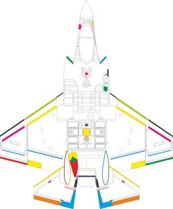 Eduard CX698 - 1:72 F-35C RAM coating