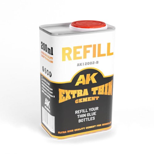Go to product AK Interactive 12002-B - Extra Thin Cement 200 ml Refill