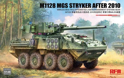 Go to product Rye Field Model 5148 - 1:35 M1128 MGS Stryker After 2010 w/MILES Multiple Integrated Laser Engagement System
