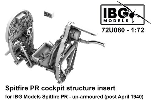 Go to product IBG 72U080 - 1:72 Spitfire PR cockpit structure insert - up-armoured post April 1940