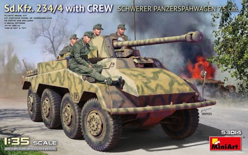Go to product Miniart 53014 - 1:35 Sd.Kfz. 234/4 Schwerer Panzerspahwagen 7,5 cm w/Crew