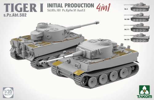 Go to product Takom 2197 - 1:35 Tiger I Initial Production 4 in 1 s.Pz.Abt.502