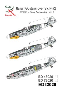 Exotic Decals 32026 - 1:32 Italian Gustavs over Sicily #2 Bf 109G in Regia Aeronautica