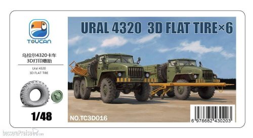 Go to product Zimi Model Toucan 3D016 - 1:48 URAL 4320 3D Flat Tire 4 pcs