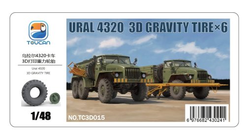 Go to product Zimi Model Toucan 3D015 - 1:48 URAL 4320 3D Gravity Tire 6 pcs