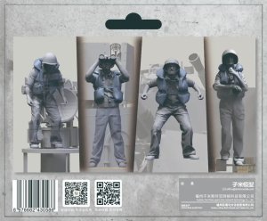 Zimi Model Toucan 3D002J - 1:35 US Navy 40 mm Quad BoforsAnti-Aircraft Gun Crew with Life Jacket